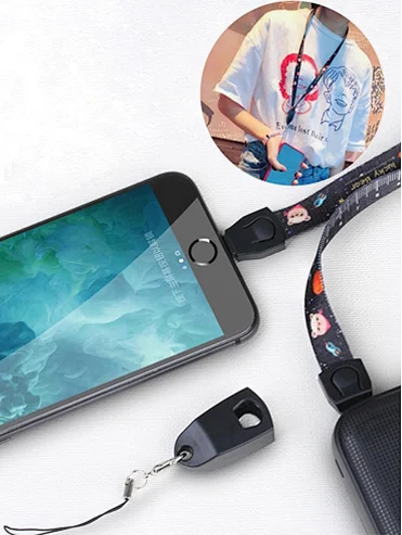 USB Charging Cable Lanyard - Keep your devices charged on-the-go!